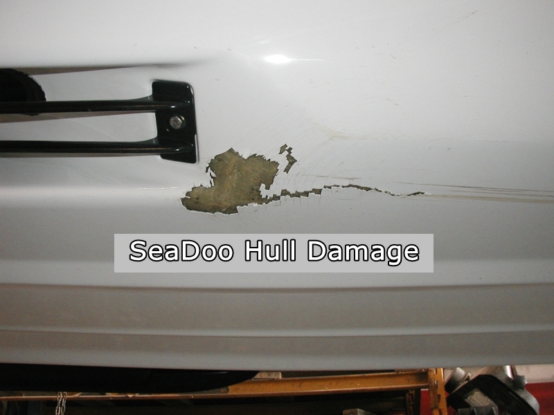 800W SeaDoo Hull Damage